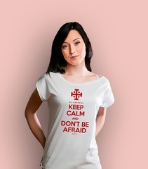 Kc & dont be afraid t-shirt damski biały m