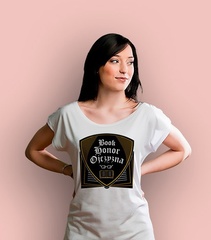 Book honor ojczyzna ml t-shirt damski biały xs