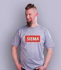 Siema t-shirt męski jasny melanż l