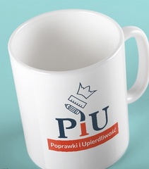 Poprawki i upierdliwość kubek biały universal