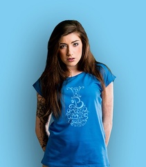 Bardzo umiłowałam t-shirt damski niebieski xl
