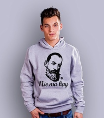 Nie ma lipy janek męska bluza z kapturem jasny melanż s