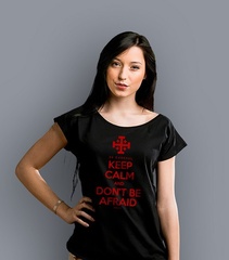 Kc & dont be afraid t-shirt damski czarny xl