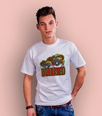 Exhausted t-shirt męski biały m