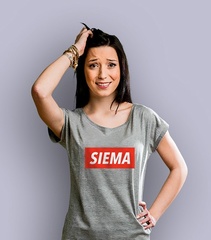 Siema t-shirt damski jasny melanż xs