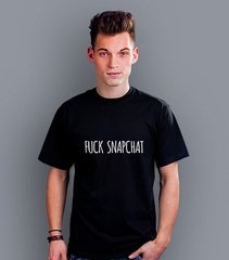 Fuck snapchat t-shirt męski czarny xl