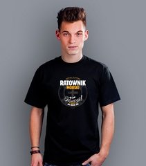 Ratownik morski t-shirt męski czarny xl