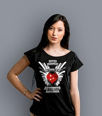 Autistic daughter t-shirt damski czarny xl