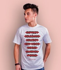 Wyprzedaż - życie po ślubie męska l t-shirt męski biały l