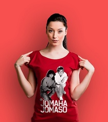 Jomaha t-shirt damski czerwony m