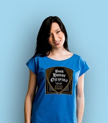 Book honor ojczyzna ml t-shirt damski niebieski xl