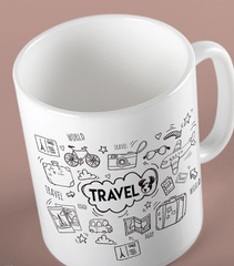 Travel kubek biały universal