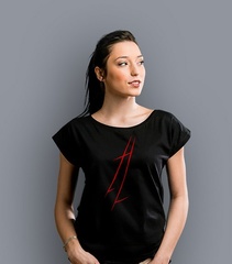Czarna madonna t-shirt damski czarny l