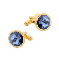 Spinki do mankietów z kryształami swarovski /srebro pr. 925/ 011
