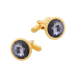 Spinki do mankietów z kryształami swarovski /srebro pr. 925/ 014