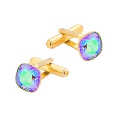 Spinki do mankietów z kryształami swarovski /srebro pr. 925/ 021