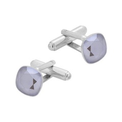 Spinki do mankietów z kryształami swarovski /srebro pr. 925/ 024