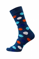Skarpety finest cotton kolorowe grochy sesto senso