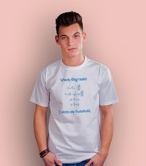 I stała się jasność t-shirt męski biały xl