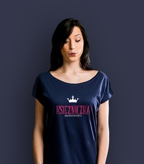 Księżniczka złośliwości t-shirt damski granatowy s