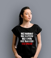 Bez smaku t-shirt damski czarny xs
