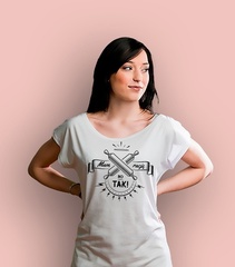 Mam rację bo tak t-shirt damski biały xs
