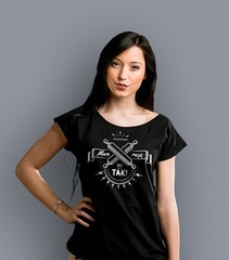 Mam rację bo tak t-shirt damski czarny xxl