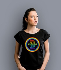 Patrz na tęczę t-shirt damski czarny l