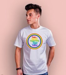 Patrz na tęczę t-shirt męski biały m