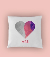 Mrs heart poduszka biała u