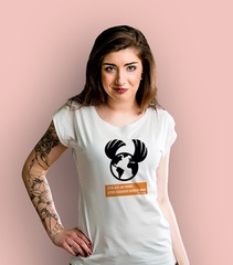 Życie to podróż t-shirt damski biały xxl