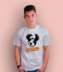 Życie to podróż t-shirt męski biały xxl