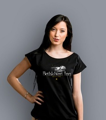Bethlehem inn t-shirt damski czarny l