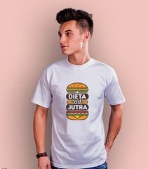 Dieta od jutra t-shirt męski biały xxl