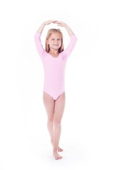 Body gimnastyczne lycra (b15) rękaw 3/4 shepa