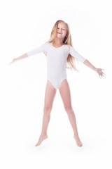 Body gimnastyczne lycra (b7) rękaw 3/4 shepa