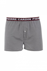 Szorty męskie k1 czarna krata pierre cardin