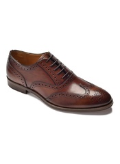 Eleganckie brązowe skórzane buty męskie typu brogue van thorn 39
