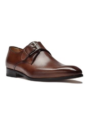 Eleganckie brązowe buty męskie typu monk othello 6,5