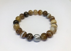 Bransoletka brown agate s