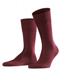Eleganckie bordowe bawełniane skarpety falke tiago rozmiar 39-40