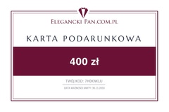 Karta podarunkowa do sklepu eleganckipan.com.pl 400 zł