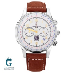 Zegarek colomer captains log silver - original