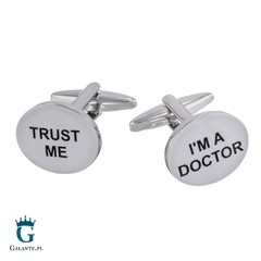 Okrągłe spinki do mankietów doktor x2 n055