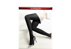Allure n09 marilyn rajstopy czarne z ćwiekami po boku
