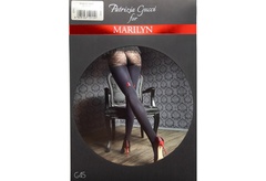 Gucci g45 marilyn rajstopy w czerwone kwiatki ozdobne dżety