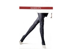 Brads n13 marilyn czarne rajstopy z gwiazdkami