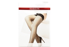 Coco n55 marilyn pończochy samonośne kabaretki z srebrną nitką