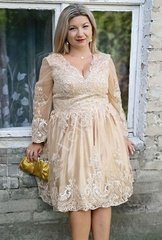 Przepiękna sukienka w złotym kolorze zdobiona cekinami, amelia plus size