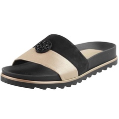 Klapki chebello 2230 czarne+miedź